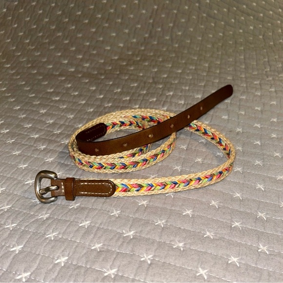 American Eagle Outfitters 🦅 Early 2000’s Multicolor Braided Women's Belt - Picture 1 of 4